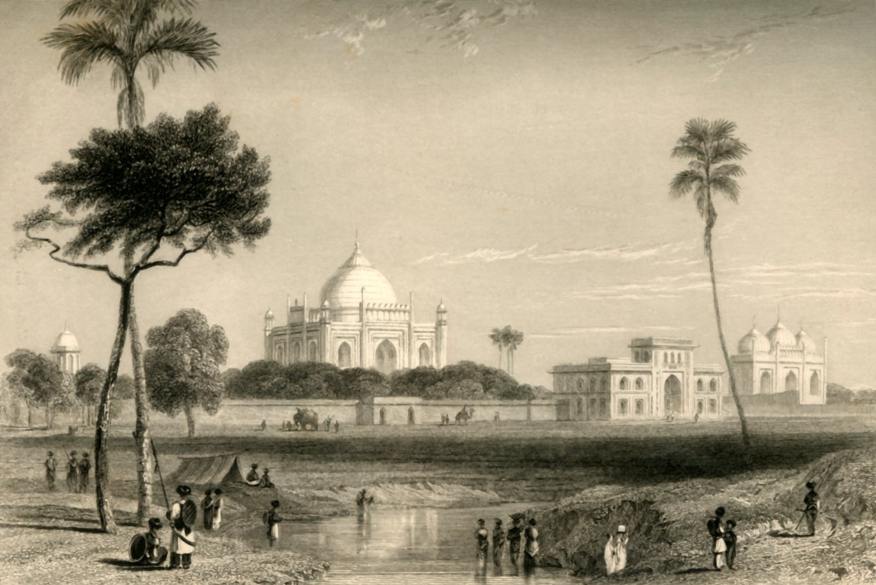 Mausoleum of Sufter Jung, Delhi by William Daniell