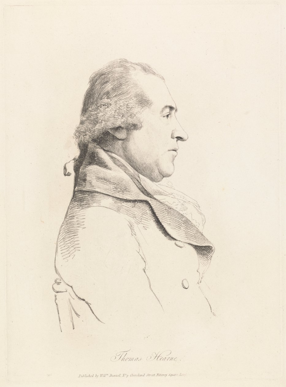 Portrait Study of Thomas Hearne by William Daniell