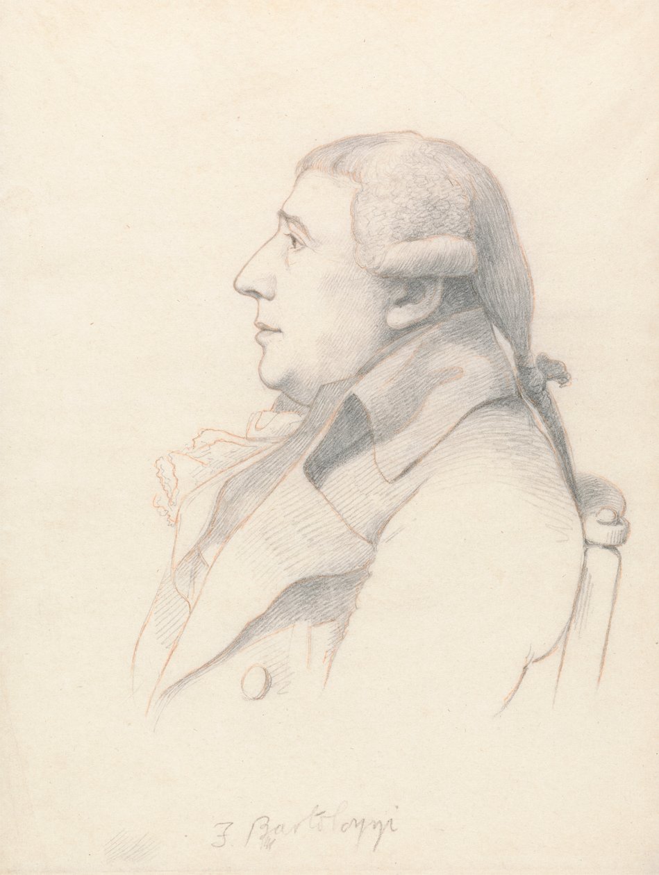 Portrait of Francesco Bartolozzi by William Daniell