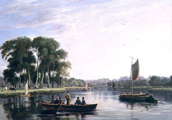 View on the Thames at Richmond by William Daniell