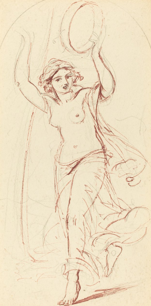 Dancing Woman with a Tambourine by William Edward Frost