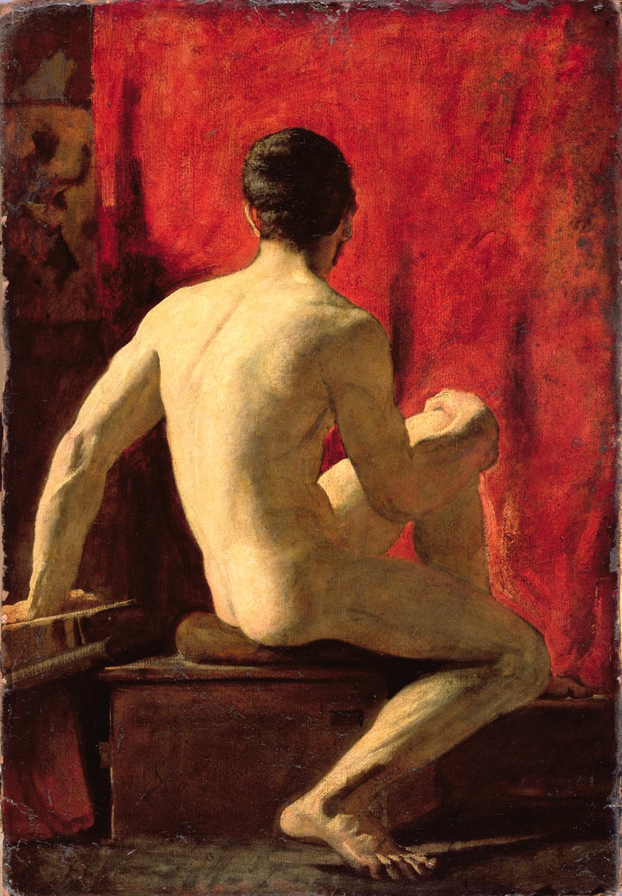 Seated Male Model by William Etty