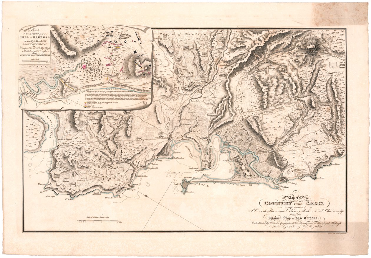 A Map of Cadiz by William Faden