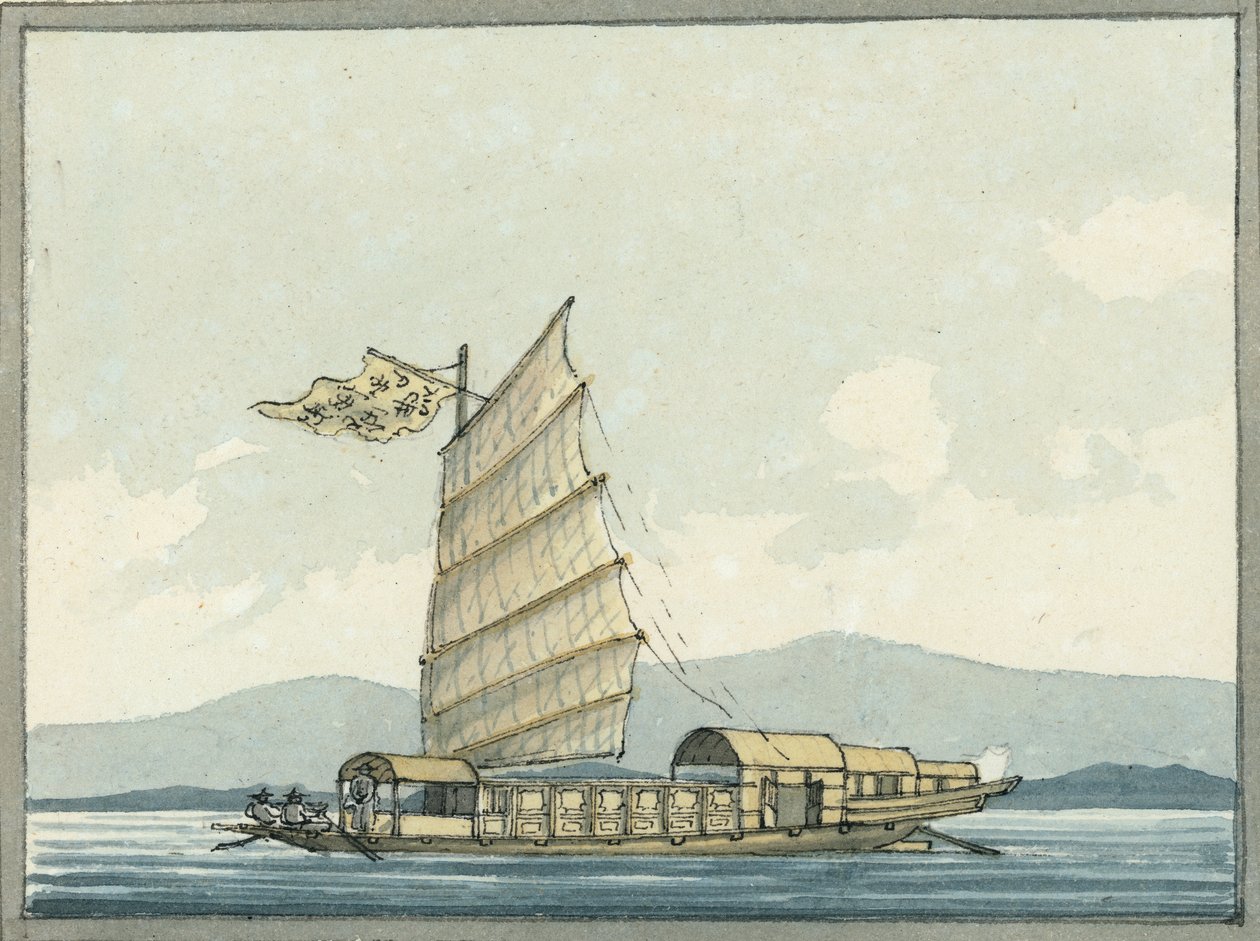 Chinese Passage Boat by William Ffarington