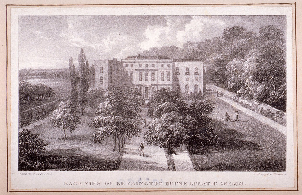 View of Kensington House Lunatic Asylum by William Gauci