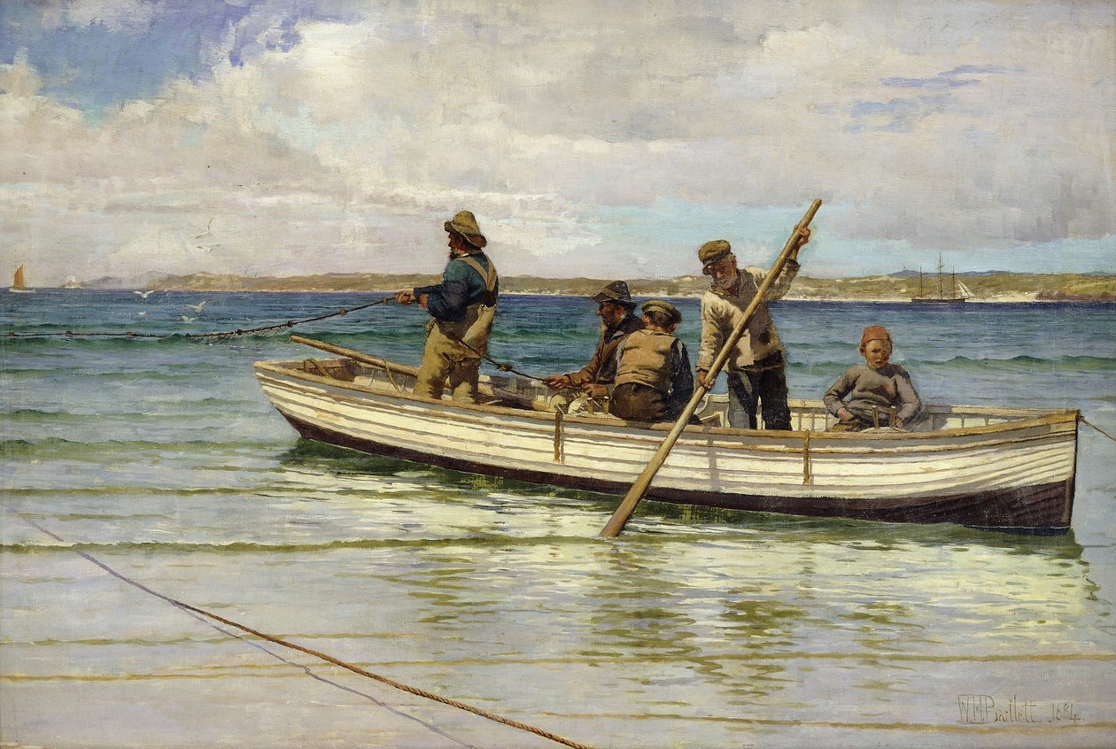 Hauling in the Catch by William H. Bartlett