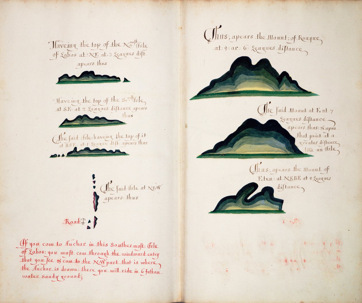 Views of Isla Lobos and Mountains by William Hack