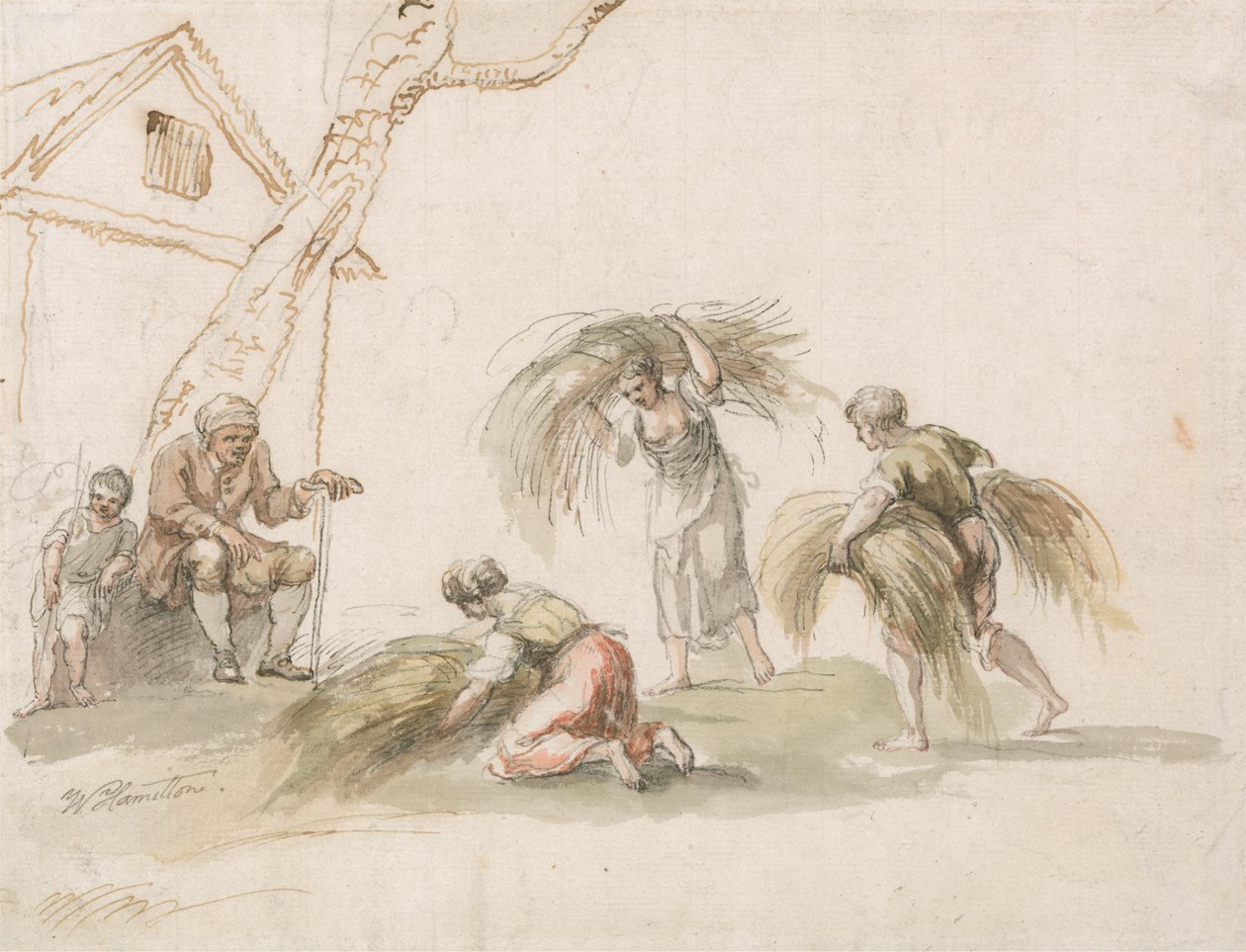 Figures Harvesting by William Hamilton