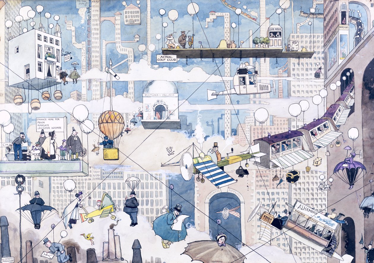 Aerial Life by William Heath Robinson