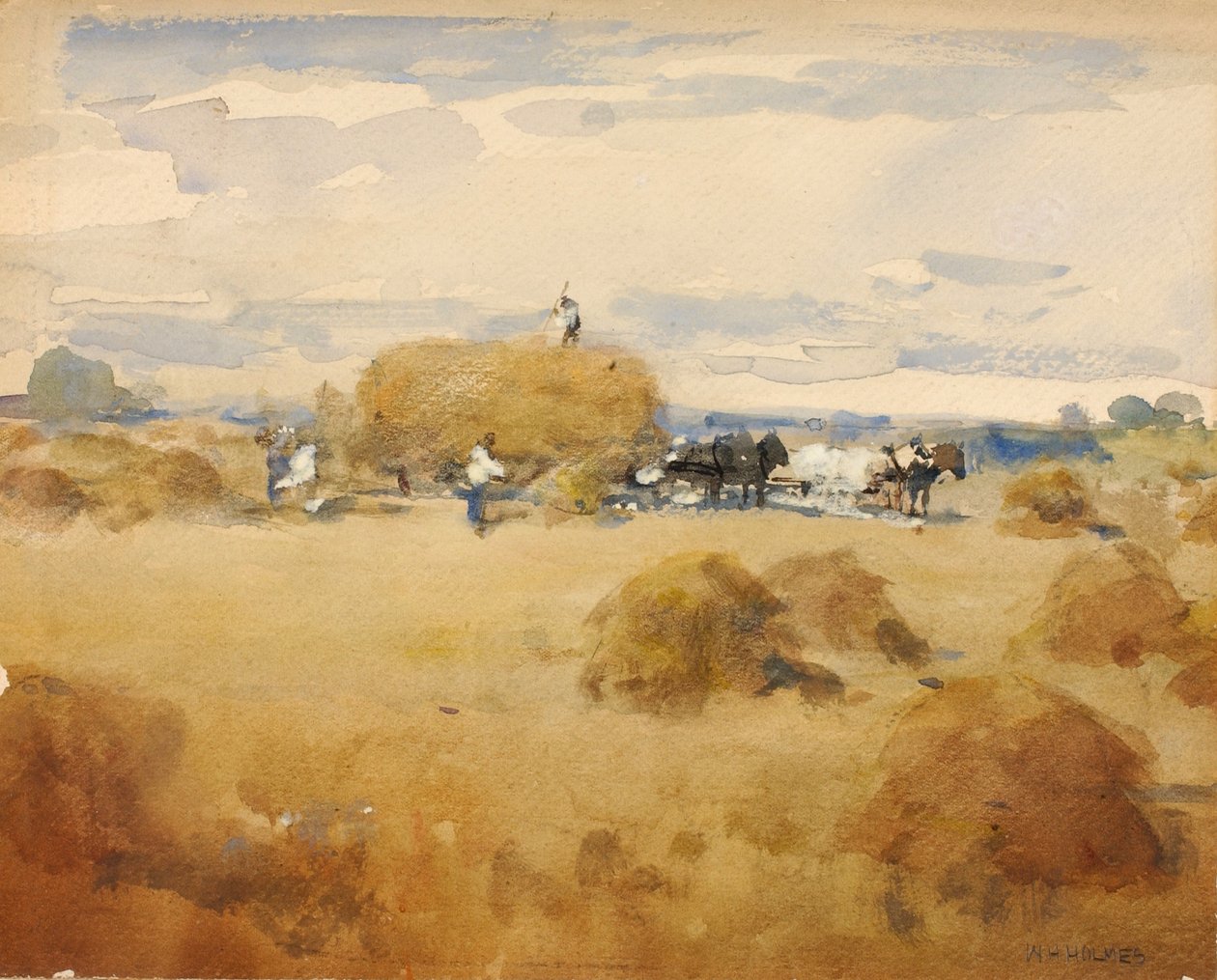 Haymaking Scene by William Henry Holmes