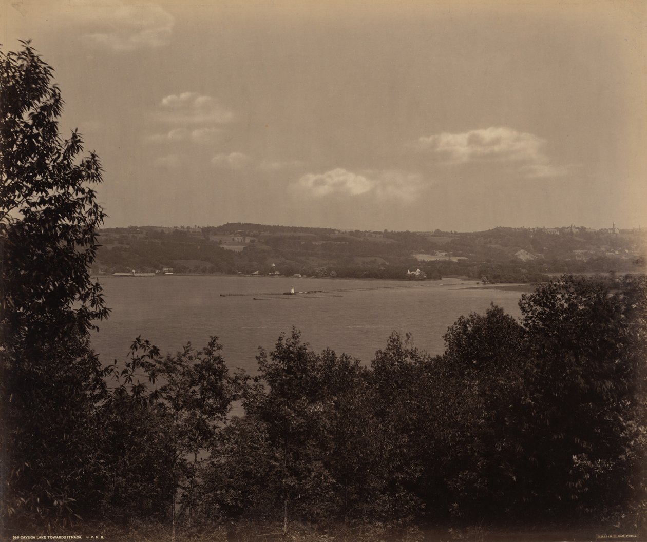 Cayuga Lake Toward Ithaca by William Herman Rau