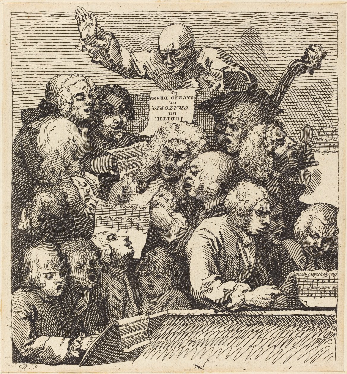 A Chorus of Singers by William Hogarth