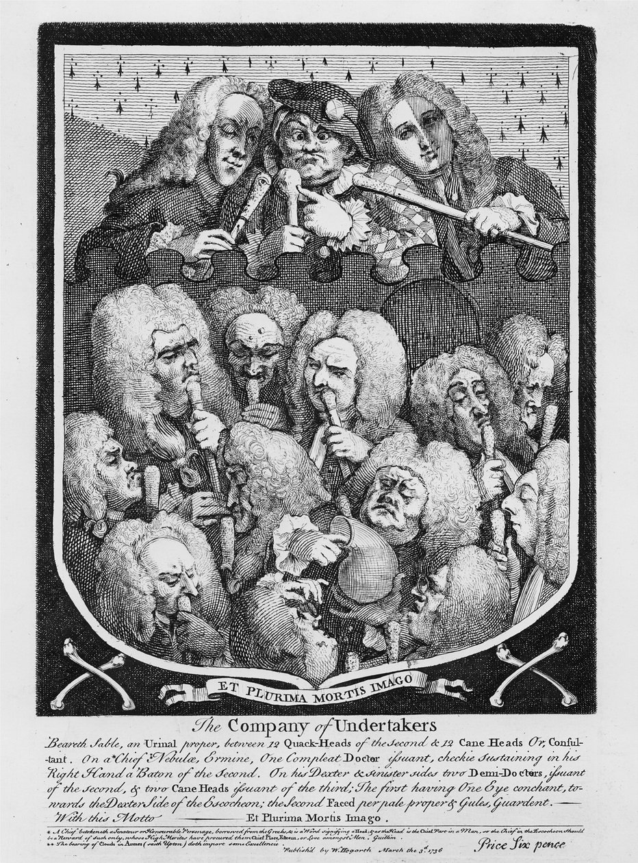 A Consultation of Physicians, 1736 by William Hogarth