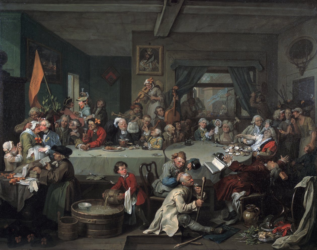 An Election Entertainment, 1755 by William Hogarth