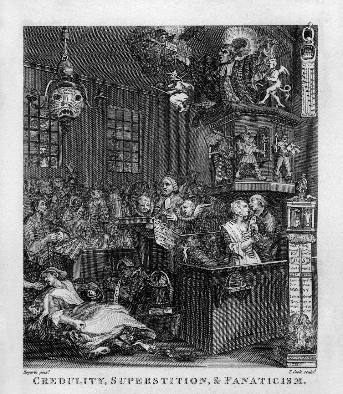 Credulity, Superstition and Fanaticism by William Hogarth