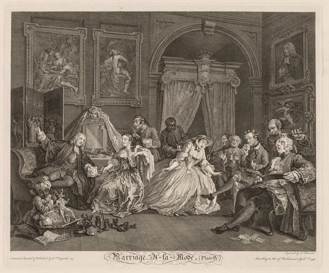 Marriage à la Mode: The Toilet Scene by William Hogarth