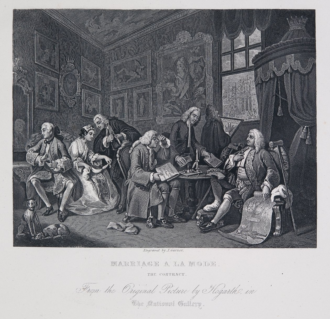 Marriage à la Mode: The Contract by William Hogarth