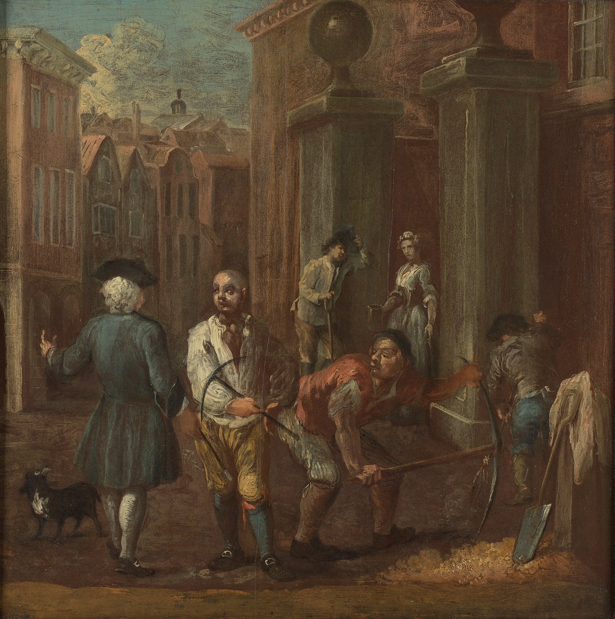 Sign for a Paviour by William Hogarth