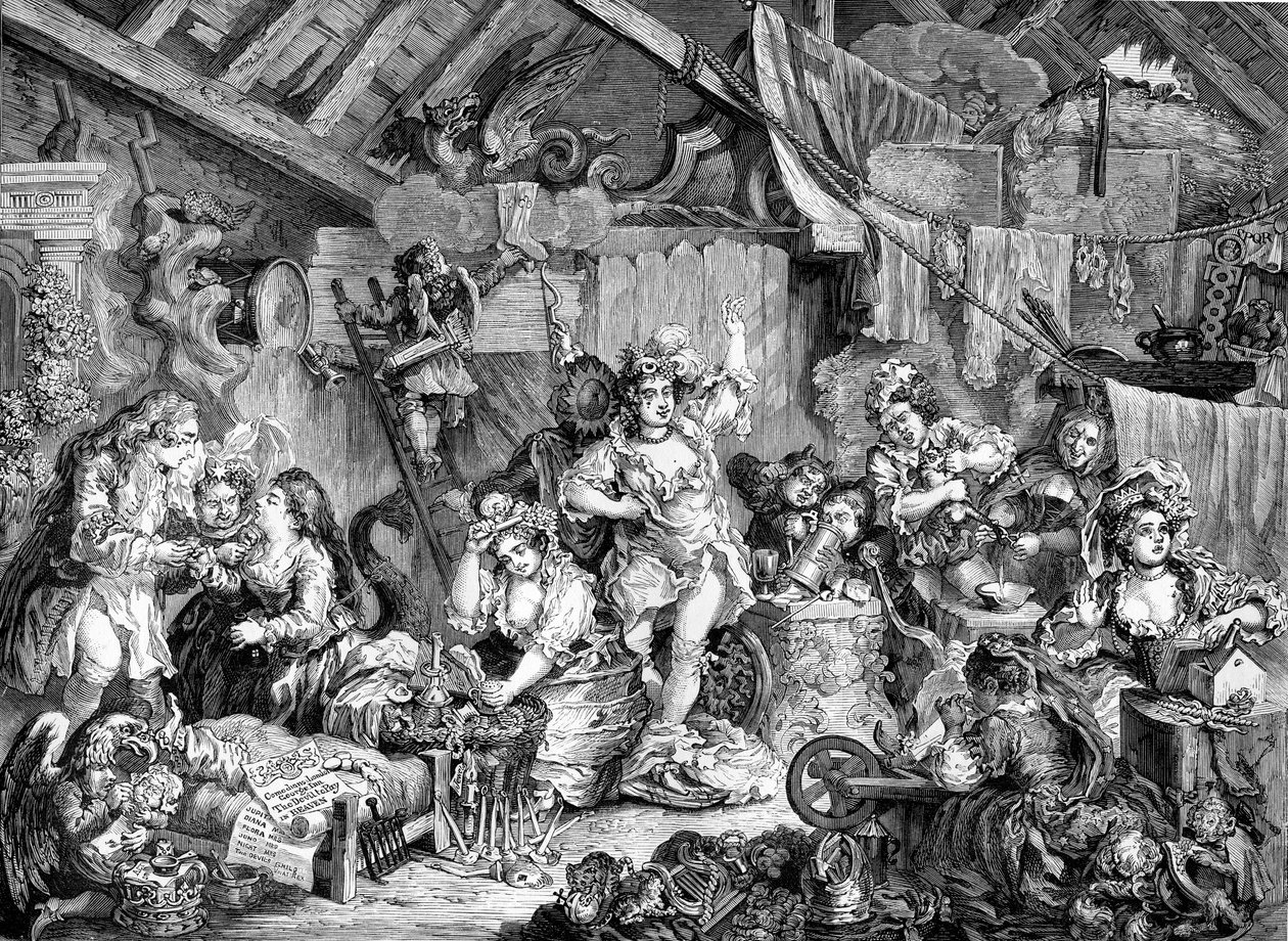 The Company of Strollers by William Hogarth