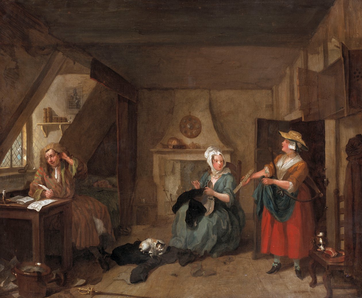 The Distressed Poet by William Hogarth