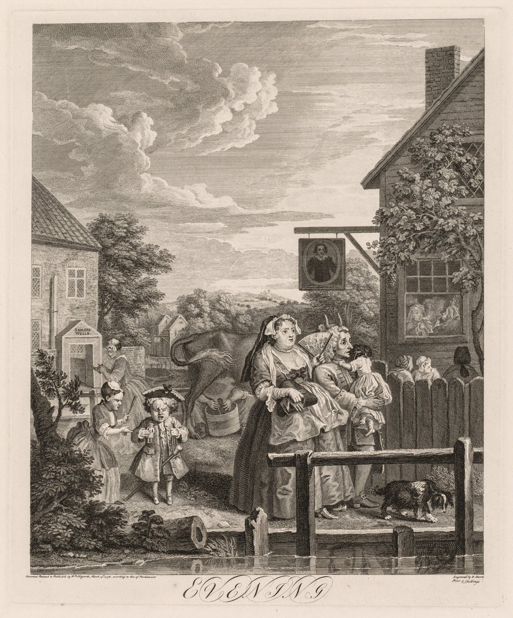The Four Times of Day: Evening by William Hogarth