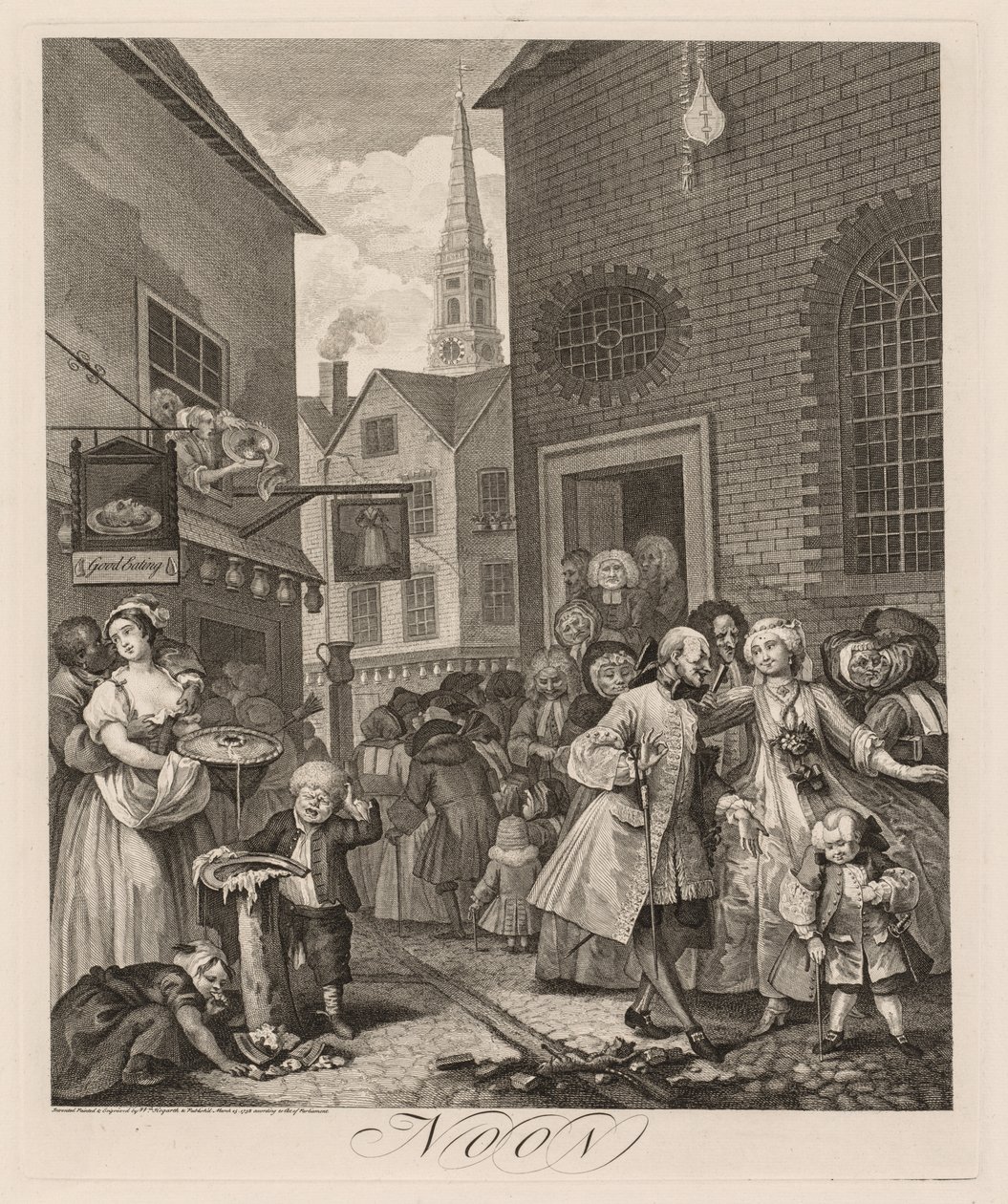 The Four Times of Day: Noon by William Hogarth