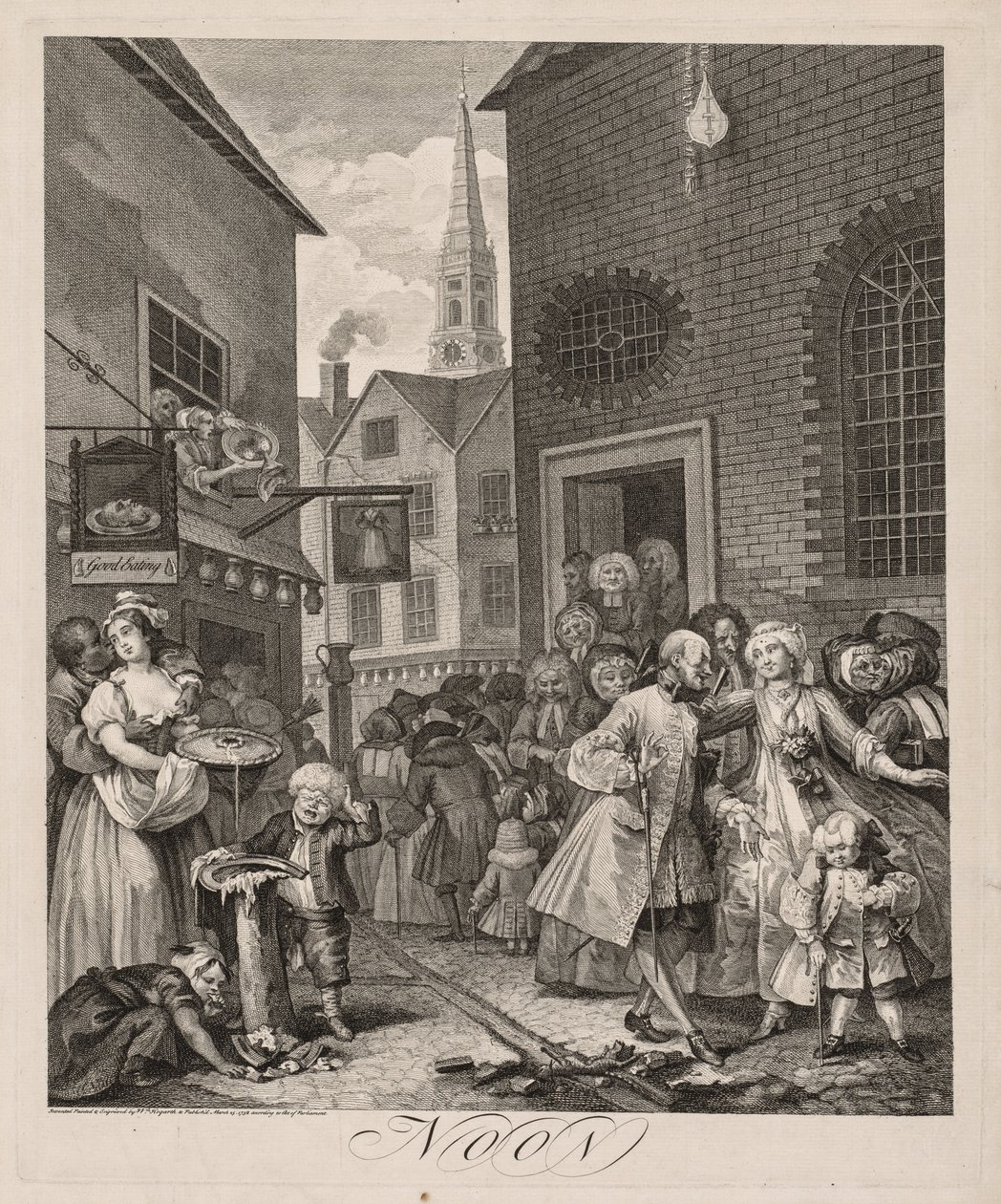 The Four Times of Day: Noon by William Hogarth