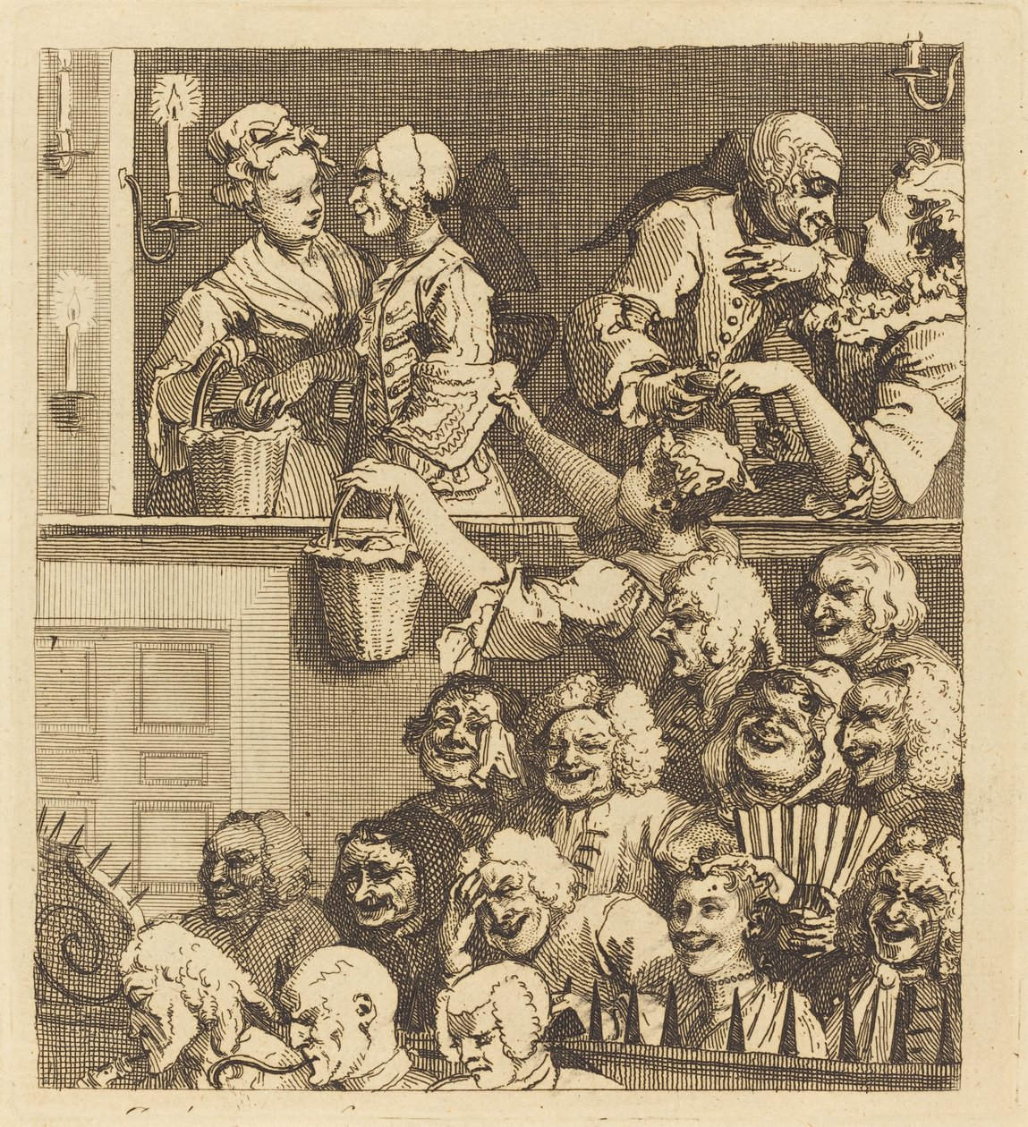 The Laughing Audience by William Hogarth