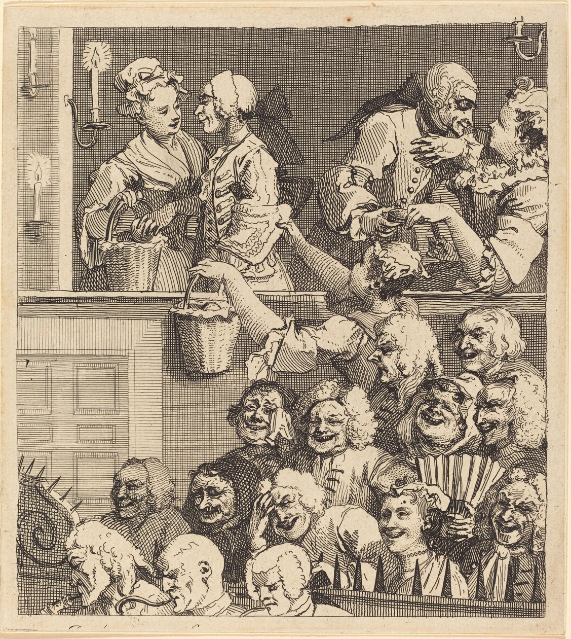 The Laughing Audience by William Hogarth