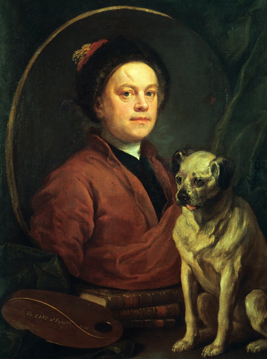 The Painter and his Pug by William Hogarth