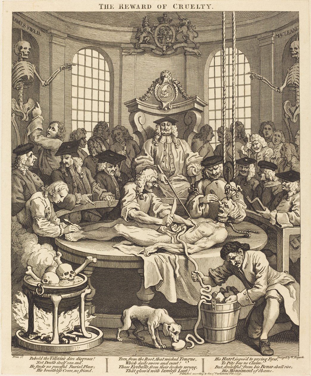 The Reward of Cruelty by William Hogarth