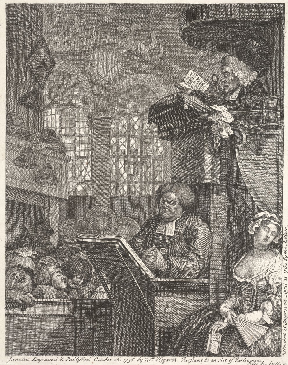 The Sleeping Congregation by William Hogarth