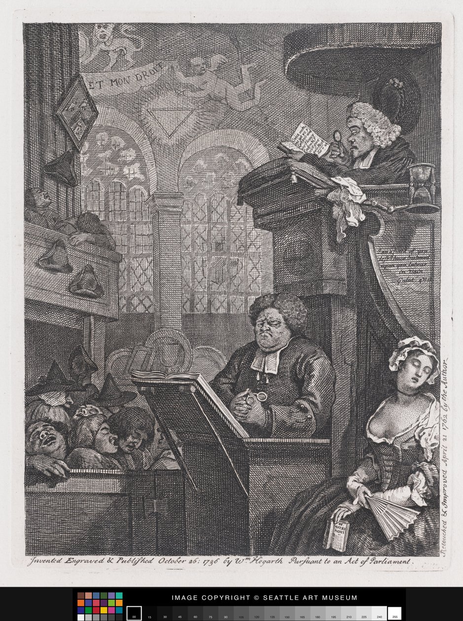 The Sleeping Congregation by William Hogarth