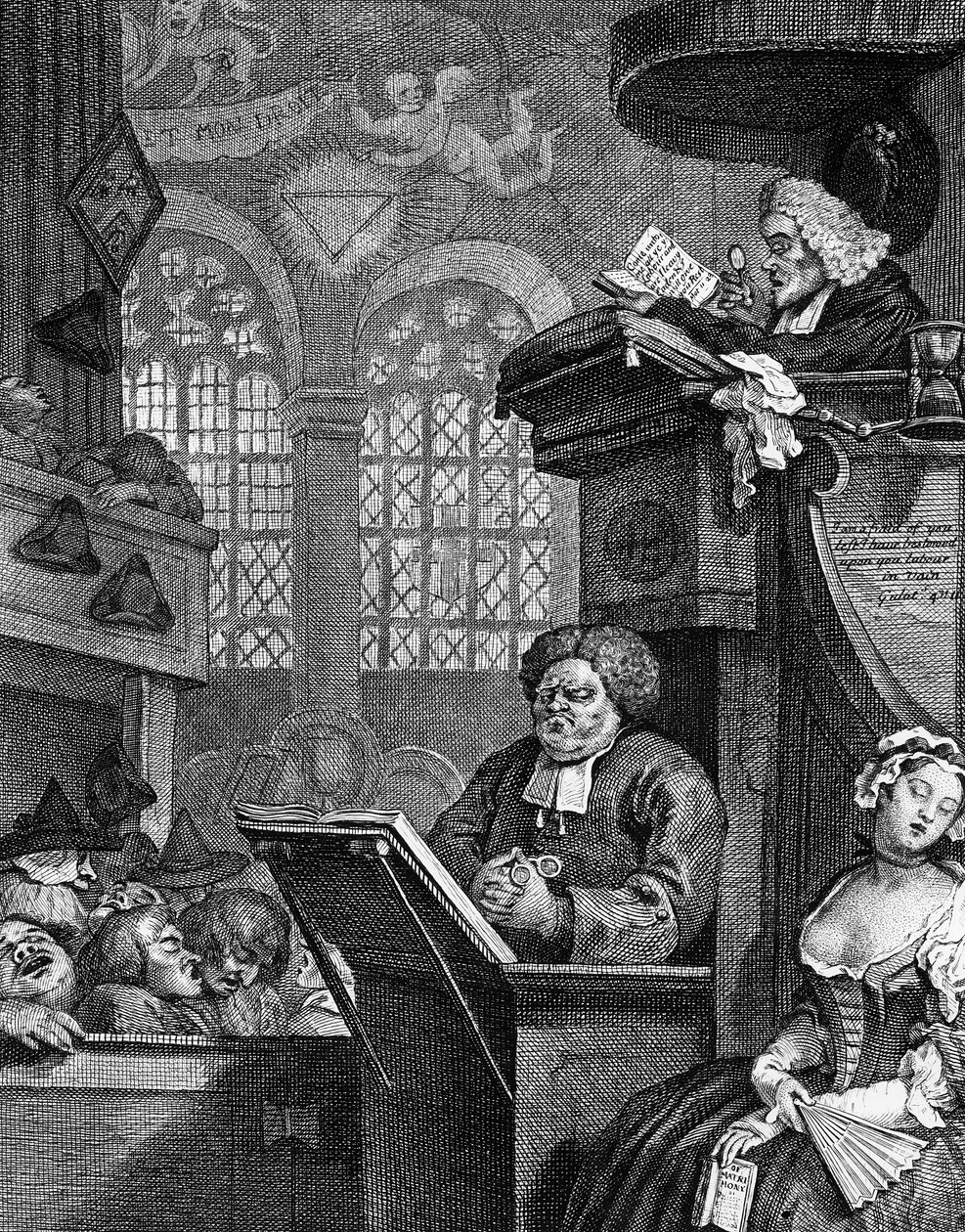 The Sleeping Congregation by William Hogarth