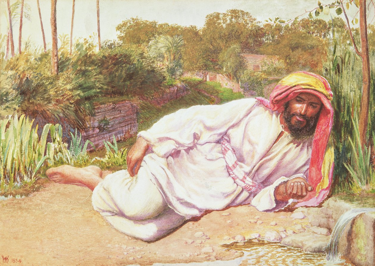 Arab Resting by a Stream by William Holman Hunt