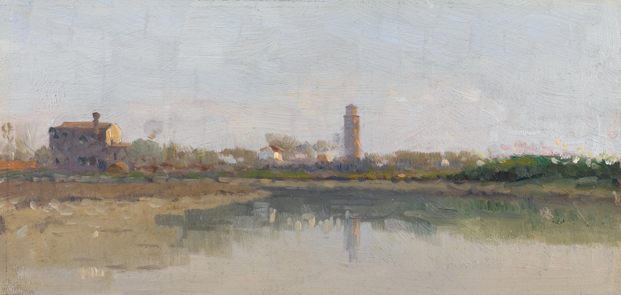 A Venetian Island from the Lagoon by William Hulton