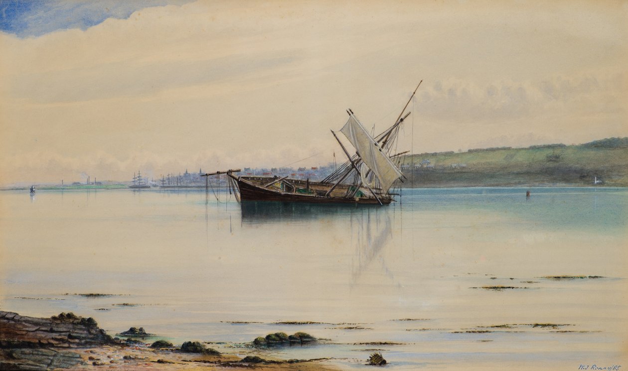 Tayport from Dundee by William J. Renny