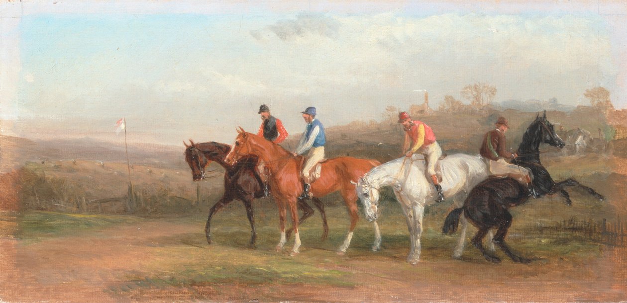 Steeplechasing: At the Start by William J. Shayer