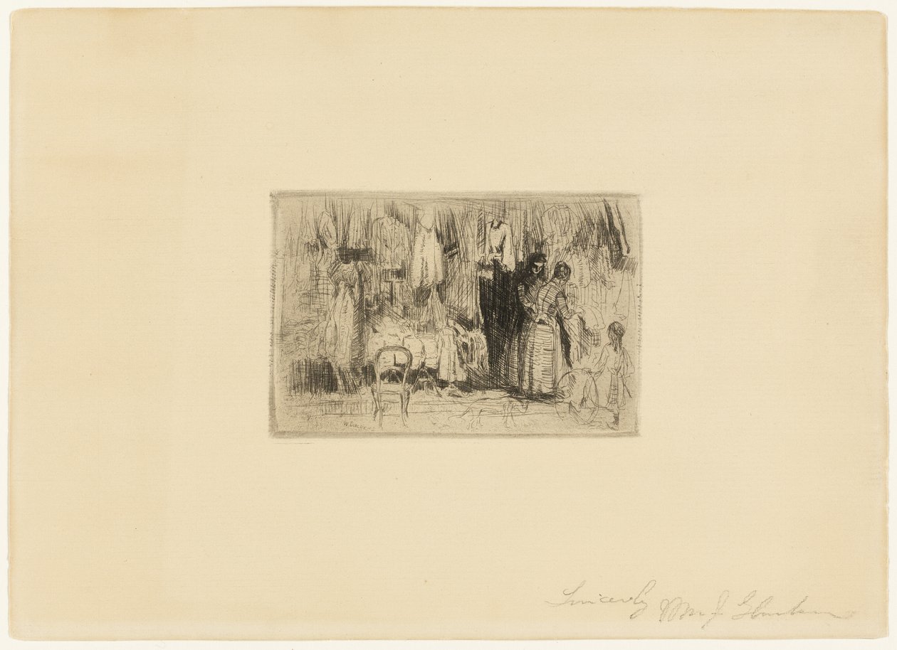 At the Dressmaker by William James Glackens