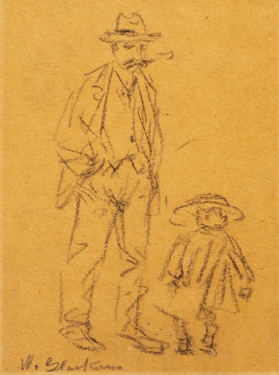 Man with Child by William James Glackens