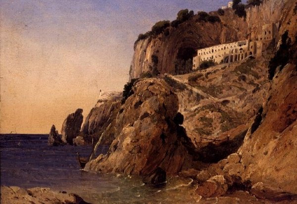 A Monastery on the Amalfi Coastline by William James Linton