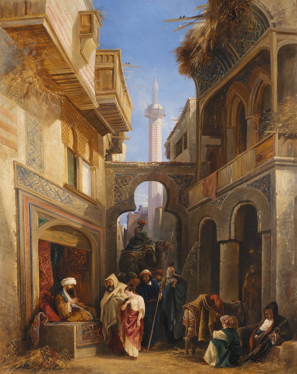 Street Scene in Cairo by William James Muller