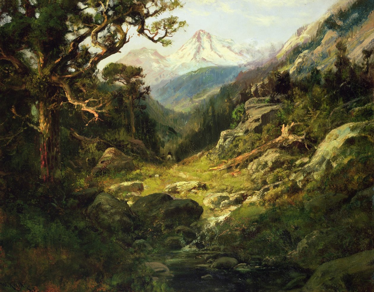 Landscape with Mount Shasta by William Keith