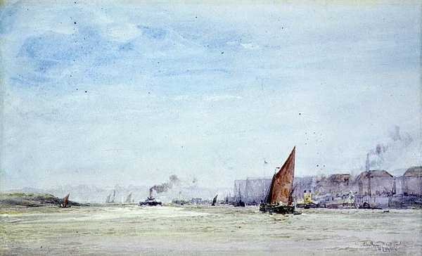 Chatham Dockyard by William Lionel Wyllie