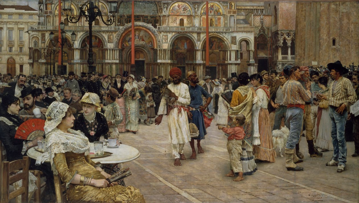 The Piazza di San Marco, Venice by William Logsdail