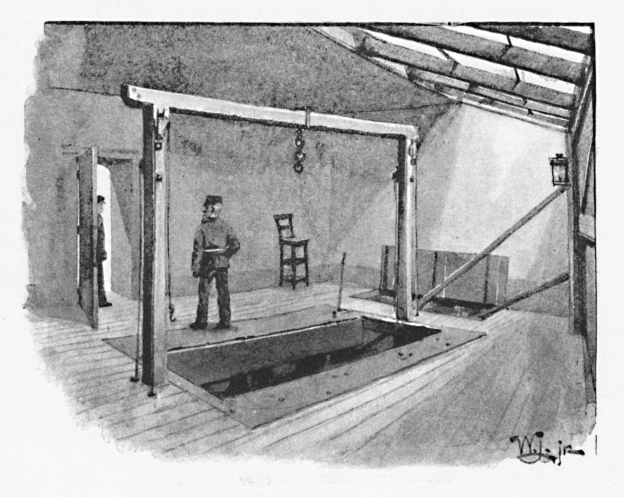 Newgate - The Gallows by William Luker