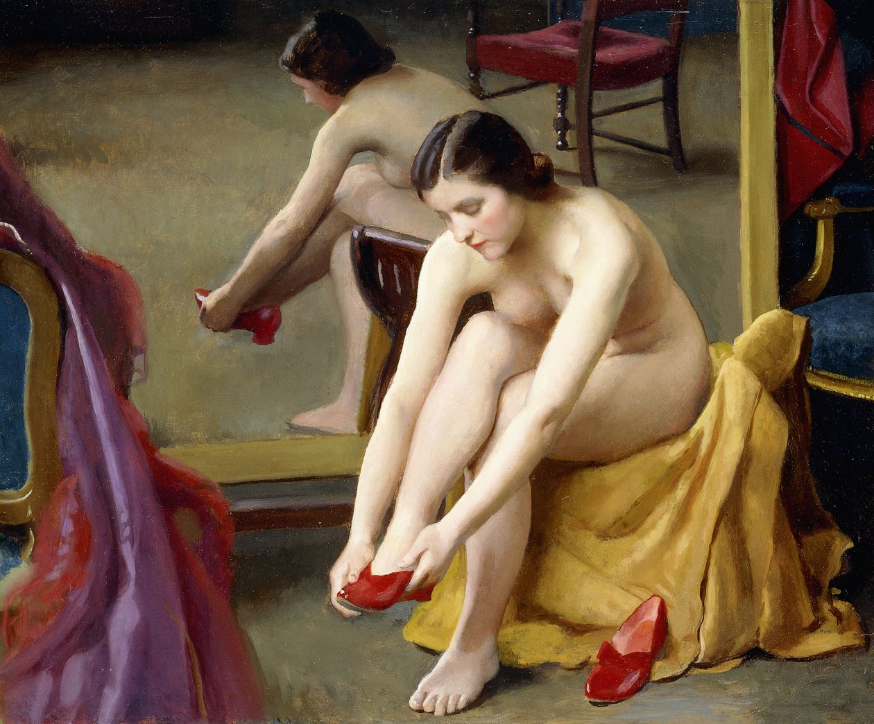 The Red Mules by William McGregor Paxton