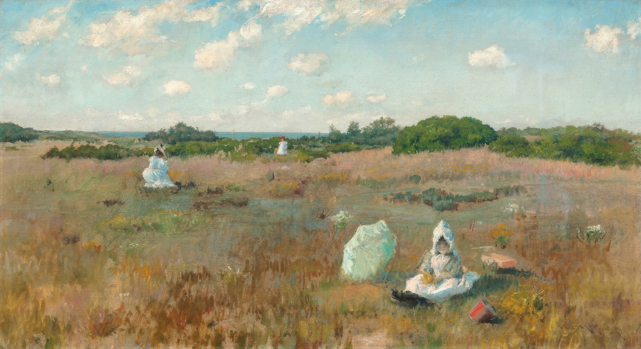 Picking Autumn Flowers by William Merritt Chase