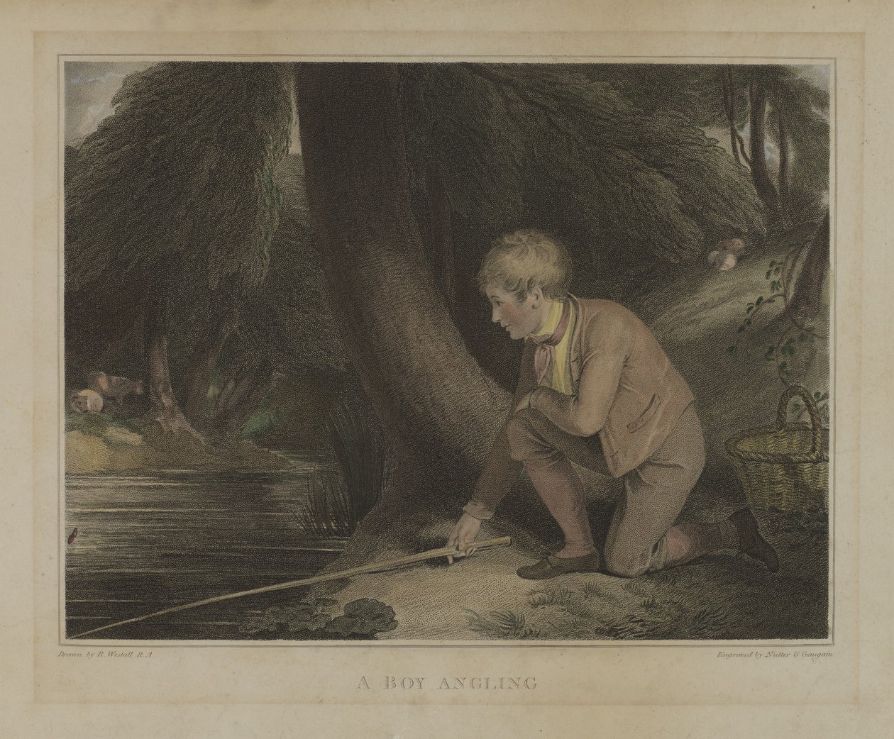 A Boy Angling by William Nutter