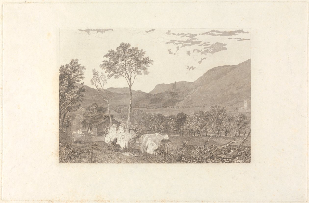 Hornby Castle from Tatham Church by William Radclyffe